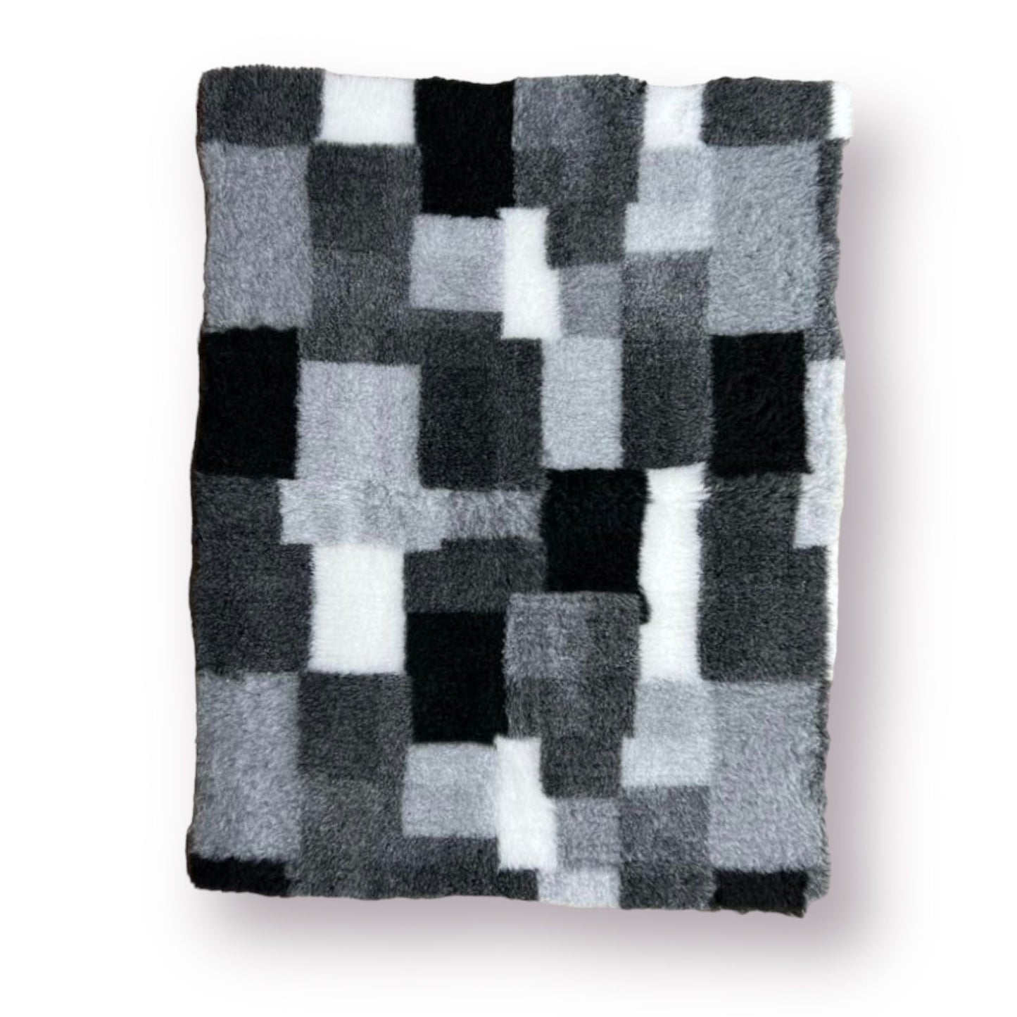 Vetbed: Grey Patchwork