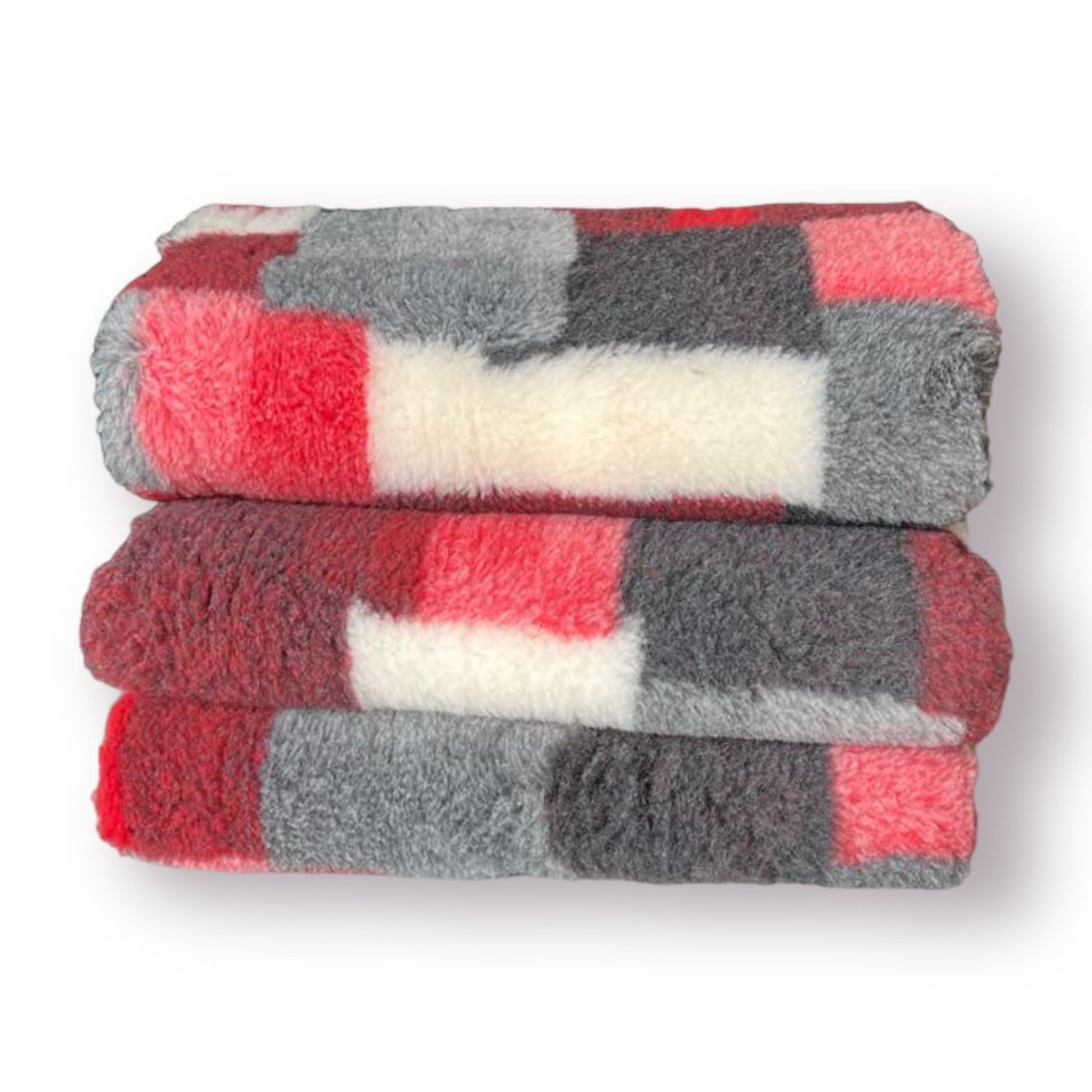 Vetbed: Rød Patchwork